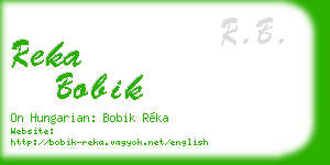 reka bobik business card