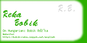 reka bobik business card
